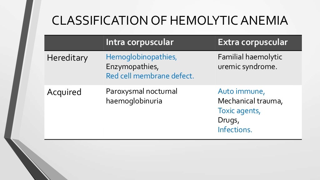 lab work up for hemolytic anemia
