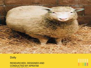 RESEARCHED, DESIGNED AND
CONDUCTED BY APRATIM
Dolly
 