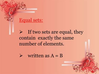 Types Of Set | PPTX