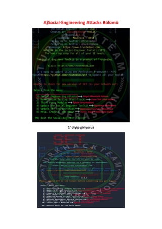 A'dan Z'ye | Social Engineer Toolkit (SET) | PDF