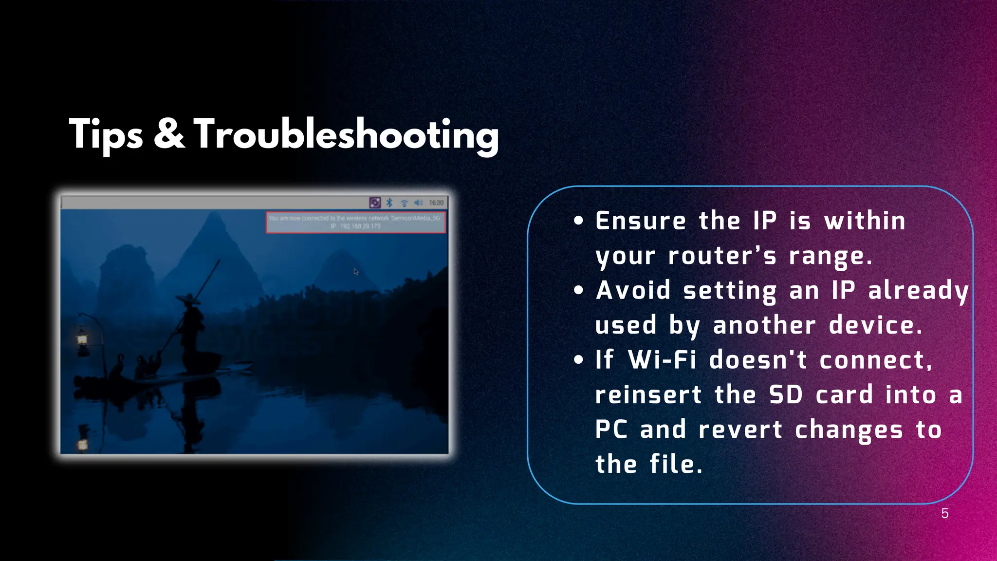 Set a Static IP on Raspberry Pi TutorialPPT | PDF