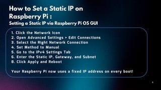 Set a Static IP on Raspberry Pi TutorialPPT | PDF