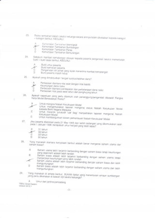 TBE Past Year Question Set B