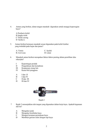 Set 1 Soalan Kemahiran Hidup Pk