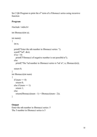 C programs Set 2 | PDF