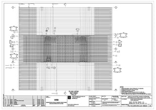 ~=-- ~~ ~
y
7----
N
~ ~
D D r=n D
,=,--,
~I , I I I I
I I "TR'" T fT I
I
I I
I I
I
I I
I
I I
I
18
20~ ,-----i 120 I ......h I I I
21 Ll.1a.JJ 21
I I.
o'b) 7078 Q
@ D16 ...._,
I 18
:;e 0 :;e I
~~@ 20~ ,-----i 120
~ D16 '
Ir "Iii I ~8 21 Ll.1a.JJ 21
' I 020
I I I I I
8 I
-·· c .
I
t J10GJ10 §
D16
' ' D16
8I l
~@)
D16 D16
@)
LlGim I I
?----
I I I I I I
---vI I I
rs D16
I l 020
[055
18
I I I '
I I I I I
20~ ,-----i 120
I 1
I I I I
D16
@
21Ll.1a.JJ21
I!
I I
@ 016
I I I I - I
&--- ~I .
I
8 020
I '
D16
@--- D
r--1 8
I r-- I I ,,--.. •"-- I020
' i.: I 1 v i 18
20~ ,-----i 120
I I
21 Ll.1a.JJ 21
I
I I
I
I I
I I
I I
I
m NOTES:
I J I GHI CHL.f:
4t-
I' I
~
1. REINFORCEMENT YIELD STRENGTH: FY=420 MPA.
~ 1. ClldNG El0 CHAY CllA cx:fTTHE'.P :fy--420 Mpa
L'=J.-1 "'
4
c.-t='-J 2. CONCRETE COVER: C=50 MM.
0
PLAN VIEW 2.Ld PeeTONGe.<o ~ c=50 mm
--9 MAT BANG
3. FOR PARAPETS ARTER BARS REFER TO DWG. NO.
3.EE. XEM THANHCOT THe!PCHO'GOALANCAN XJNXEM BAN VESO
S°CALE: 1/20 PIC-TEC-GRR-WVO-J00-18803-B TO PIC-TEC-GRR-WVO-J00-18808-B
TY Li1::1120
a.JENT:
•PROJECT IMPLEMENTATIONCONSULTANT FILE NAA1ElTtNBAN/£: SCALE TYLE: STAlUSTfNH~G : PROJECT CVAN: HANOIPILOTLIGHT METRO LINE Sedian Nhon•HantiRailwayS1atial
I!! CHOflAu 11: 11 VAN THl,IC HleNDI,/ AN
Teclmical Oesign
~
PIC-TEC-GRlt-Wll'OJD4-1151!D8...»..DW - TIJY£NellONGsATEJOllilTHIe1eMTPHANQI BatnN~n. GaHi NOi
SYSTRAS.A
u 3" 21/11Y11 Upda111d A. K .M1nnto . .laing
HRB
DESIGNED BYTHli;rK£ : FORMATKHO BAN VE: DAlENGAY: Tm.E TtNBANVE: NHUE RIVER CROSSING
2A 3004'11 2nd aubml11lon at'lechnlcal dMlgn A.K n . Mouill ... Arnaud
A. K A1 31/01/10 VU'QT SONG NHUI;:
w .!:
F % 1C ~8110 Upda111d A.K n . Mouill ... Arnaud CHECKED BYSlll.T: DECK- PS1-PS2 - REINF -1/5!I $i
18 2Ml&'IO UPDATED A.K . Mouill ... Arnaud HANOI METROPOLITAN RAIL TRANSPORT PROJECT BOARD Thil <Rwi'IDmUll:notbe eithlrlOlrled,<q>ied«otl'lll'Wile NP'Odiacl
!;l 8 G. Maur1s ln wtdea h P11rt orul8dfor•nr prupme wllhoul:.. prlor'Mltsl
u 1A 31m1110 Fl'"111a» A.K ll. Mouill P. Arnoud BAN DI/AN llWNG sA.ra0 THI HA NQI parmlllllonot HRB. BAN ~T cAU - PS1-PS2 ·COT THi:P - 1 / 5
REVISION DATE DESCRIPTION IHIHl!BI' CllllCIDBI' l>&IJ"lllllill
PROJECTDIRECTORGIAMaocDI/AN: CHIEF~IGNERCll) NHleMlll1£rKe: ......My_..,.,._......."11 ..... ..,.•..,. _m(llpMnt.y
DRAl'l1NGNO.BANV£SO:
I3AB SLrAOOI Nal.Y NQI DUNGWAfJOI HIM! IOI.! otl1t11;M1111!rl! Alain B~cheraau P. Amaud .... ~ ... - .........~t~ ,,.,, ...... HRB.
PIC-TEC-GRR-WVO-J04-18580-B
 