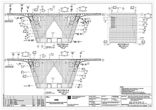 ~
~
it
i
~ii:
=---
s
®-LONGllJDINAL BAR
THANH c0T THeP DOC
® --
LONGllJDINAL BAR
TliANH OOT THeP DQC
@'
-
@~~@t" fo') '[]y,..o
9c;!i!!
••""N
~•..... I,,, N
~ "' "'0
o o
o
(~"'2 1
. @LONG. BAR .
TliANH OOT THe P DQC
20L~fl20 ~
J@) @
21 l1s...J 21"'0
a
e (]10
~9 012
so @----="'--~~-=
1=""=il=l<l=l="'=*=>l='11='11=,/'='
~15 @)~D_16_--H+-ll-<
~ @)__[JD~16__~=jt:j!tlt!j==j==jt==jj==
@ LONG.BAR
THANH COT THeP DOC
I!!
~
o--~-+-~~+--~~~~~~~~~~~~~_._~~~...._~__....._~___. Q.IENT:
o--~-+-~~+--~~~~~~~~~~~~~_._~~~...._~__....._~___. CHOflAuru:
20r~120
~ 21LLis_JJ21
c;
SECTION A-A
MAT CAT A-A
SCALE: 1120T'1' Li;:1/20
20~~~20
s 21Llls...JJ21
SECTION A'-A'
MAT CAT A'-A'
SCALE: 1/20
T'1'Ll;::1/20
~
0
..Oon,.._
91&
0
N
0
N
0
@) 20~~120
~ 21Llls...JJ21D
-
...CiI
N
•PROJECT IMPLEMENTATION CONSULTANT
11 VAN THl,IC HleN DI,/ AN
SYSTRAS.A
u 3" 21/11Y11 Upda111d
2A 3004'11 2nd aubml11lon at'lechnlcal dMlgn
A. K
HRBA . K
w .!:
F %
!I $i
!;l 8
uB
1C ~8110 Upda111d A . K
18 2Ml&'"IO UPDATED
1A 31m1110 Flr"1 ilaJlt
A . K HANOI METROPOLITAN RAIL TRANSPORT PROJECT BOARD
!----+---+----------------,.-.K---4----+-----l BAN DI/AN llWNG IA.TllOTHI llANQI
REVISION DATE
SLrAOOI N0AY
DESCRIPTION
NQI DUNGWAfJOI
IHIHl!BI'
HIM!
CllllClllBI'
IOI.!
PROJECTDIRECTORGIAMaocDI/AN:
Alain B~cheraau
FILE NAA1ElTtN e,l,i/£:
DESIGNED BY TH1£TK£ :
A. K
CHECKED BYSlll.T:
G. Maur1s
CHIEF~IGNERCll) NHleMTH1£rK£:
P. Amaud
043
~~ "'""- ~
o - 0
o-
-6@., N J, @.,
~
D
~
   ' ' ' ' ' ' ' ' ' 0 , - 18
016 016
04
016016 I ~
I
l016
II
t.
016
I
l . ~
I 016
I
"-
I
= I 016
I
I 025
I
28
@[J
0/
s 20r,----i
120
s 21Llls...JJ21
203@
80
=016
812
~M - 016 I
@ @1150 -SECTION 3 3
MAT CAT3-3
I 2x5- 016
@1150 @)
SCALE TYLE:
FORMATKHO BAN VE:
A1
STAlUS TfNH~G :
Teclmical Design
DATENGAY:
31/01/10
Thil <Rwi'IDmUll:notbe eithlrlOlrled,<q>ied«otl'lll'Wile NP'Odiacl
ln wtdea h P11rt orul8dfor•nr prupmewllhoul:.. prlor'Mltsl
parmlllllonot HRB.
......My_..,.,._.......ng ..... ..,.. .... _m(ll,..,,t.y
.... ~ ... - ......... ~f....YGnb6n cOo HRB.
SCALE: 1/20
T'1' Lf;::1/20
NOTES: ~~~~~~~~~~~~~~~~~~~~~
GHI CHL.f:
1. REINFORCEMENT YIELD STRENGTH: FY=420MPA.
1. ClldNG El0 CHAY CllA cx:fTTHE'.P :fy--420 Mpa
2. CONCRETE COVER: C=50 MM.
2. Ld P eeTONG e.<ov£c=50 mm
3. FOR PARAPET S"fARTER BARS REFER TO DWG. NO.
3. EJE. XEM THANH COT THe!P CHO' COA LAN CAN XJNXEM BAN 111:SO
PIC-TEC-GRR-WVO-J00-18803-B TO PIC-TEC-GRR-WVO-J00-18808-B
PROJECT CVAN: HANOI PILOTLIGHT METRO LINE Sedian Nhon•HantiRailwayS1atiCln
TIJY£NflOONG sATEJ0THITHIe1eMTPHANQI BatnN~n · Ga Hi NOi
Tm.E ~Ne,l,IVE : NHUE RIVER CROSSING
VU'QT SONG NHUI;:
DECK- PS1-PS2 - REINF - 3 / 5
BAN ~T cAU - PS1-PS2 ·COT THi:P - 3 / 5
DRAl'l1NGNO. BANVESO:
PIC-TEC-GRR-WVO-J04-18582-B 3A
 