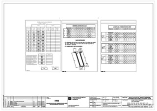 r r
Total Lengths and Weights
Number of members 1
Type T Type R BENDING DIAMETERS !mm)
Lengths of standard hooks (mm)
Total Weight- Total Total Weight- Total Diameters 6 8 10 12 14 16 18 20 22 25 28
Diameter Lengt-h per unit Weight Length per unit Weight
Hooks Diameters I 6 I 8 10 12114116 18 20 22 I 25
lml (kg/ml lkgl lml (kg/ml lk gl !Type 11 36 48 60 72 84 96 108 120 132 150 224
6 0 0.222 0.00
D
Frames
24 32 40 48 56 64 108 120 132 150 224
8 192 0.395 75.70 IT••e 21 nchorage
30072 96 120 144 168 192 216 240 264Hooks 0 0 0 0 0 0 0 0 0 0 0 D
!Type 11
10 253 0.617 155.98 IType 11
ll
Frames
12 3125 0.888 2774.61
R
Frames IT••e 21
0 0 0 0 0 0 0 0 0 0
0 0 0 0 0 0 0 0 0 0 0
14 406 1.210 491.02
)Type21 nchora%e 96 144 192 300IType 72 120 168 216 240 264
16 3194 1.580 5046.19 R
Frames
18 402 2.000 804.00 BAR DIMENSIONS IT••e 21
0 0 0 0 0 0 0 0 0 0
20 531 2.470 1311.08 - THE DIMENSIONS ARE GIVEN ON THE OUTSIDE FIBER OF THE REBAR )SEE BELOW)
22 0 2.980 0.00 - THE TOTAL LENGTHS ARE CALCULATED ON THE BASIS OF THE CENTERLINE. nchora%e
25 1289 3.850 4962.65 )ISO 3766,2004 - METHOD Bl !Type 1 36 48 60 72 84 96 108 120 132 150
28 0 4.830 0.00 - THE BENDING ANGLES ARE GIVEN IN DEGREES.
ff
D
Frames
ITvne 2) 0 0 0 0 0 0 0 0 0 0
32 0 6.310 0.00
4
E
nchora%e
36 0 7.990 0.00 !Type 1 36 48 60 72 84 96 108 120 132 150
R
Frames40 0 9.860 0.00 0 0 0 0 0 0 0 0 0 0ITvne 2)
Type T Type R
nchora%e
Total Length - Bended. 6824
,!f- !Type 1 65 65 65 65 65 65 72 80 88 100
Total Length - St-raight-
D
Frames2567
" 0 0 0 0 0 0 0 0 0 0ITvne 2)
Tot.ii Length Im) 9390
nchora%e
Total Weight - Bended: 13233 !Type 1 65 65 65 65 65 65 72 80 88 100
R
Total Weight - Straight 2389 Frames 0 0 0 0 0 0 0 0 0 0
Tot.ii Weight lkg) · 15621
ll""I!! 2)
Mean Size lmml GENERAL WEIGHT kg -
I 16.4
I I 15621
I c .Acm•(AD• OTP
---llP- - _..,_
~
' CLIENT:
II
PROJECT IMPLEMENTATION CONSULTANT FILENMIEITtN BAN v£ : sr.ALEIrtLe: STATUSTlNHT~: PRO.ECTIDlf AN : HANOI PILOT LIGHT METRO LINE Sectkln NOOn - HlllOI Ralway station
~ I CHOEl.Wnr: Tl1 VAA THVC Hll;N DIJ AN PIC-TEC-ORR-WVQ.JIM-1Mll7-8_2".DWa - Technical Design
TU1N WONG sATBO rn1 rnlDlt::M TP HA NOi E>olil1 Nh&i- Ge Hill NOi
~ ~ ~ SYSTRAS.A
DESIGNED BYITlll£'rKE: : FORtMTIKHO eANv£ : DATEINGAY: Tm.EITtN BAN v£ :
~ HRB NHUE RIVER CROSSING
'~ A.K A1 31/01110 lll1QT SONG NHUo7
~§ "' "'"'11 2nd submission of lechnlcaldes91 H 3.Maurls ..-...
!!s 1C ....10 UM•'"' H IG. Maurta ..-... CIECKED BYsoAT: Thlad-ngrnJlllnolba-IDal-.d,coplaclor-rapmcilcad DECK- PS1-PS2 - REINF - BAR LIST-3 I 3HANOI METROPOUTAN RAIL TRANSPORT PROJECT BOARD
q 1B ,...,, UPDATE>
~·
jG. Mauria
"·""""' G. Mauris i1 whole ar in part or used for any prl4)Ca wihoU; lh8 priorwrillBn
BAN ~TcAU- PS1-PS2-C0TTH~P- DANH Ml,ICTI-tANH-3/
~ 1A 31/01/10 Fi181 l8al8
~·
3.Mauria ..-... BAN OiiAN DUONG sAT00 1111 HA N()I permissiondHRB.
! •
""'"" -· PROJECTDIRECTORIGIAMe0c IX/AN : CHIEFDESIGNERIa-io tt11eM Tii1£T KE: : Bin ve nQ" khOng auqc ph6p ar. d1o11g dllCI mQI hlrll tll)c, ml)I phln hay DRA'MNGNO.IBAN v£ SO :
I2A~ B
REVISION
"" DESCRIPTION ClilEFOFDl!O IDAn bl), mil khOng o!uqc •II' .Dig~ ~IAln bin all. HRB.
PIC-TEC-GRR-WVO-J04-18587-B
"''"' "" NQI DUNG SO'A 001 THl~ICE
"" Cl(JNIGlllETE Alain Bllchereau P.Amaud
 