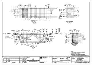 ~
~
i
I!!
~
t ui w .!:
F %
!I $i
!;l 8
~ uii: B
@ 15
E
~1''D~ E('· [] ~
- - - ;; 14 14
020 '6 0 ~ ~
I
~ ~ ~
D DI .----------
020
1 -" _. -" t
--(§)
-(§
020 II.
Ib::o:
I '= I=
016
@) [1 '-!J '= I=
~6x4-D16 F' =,__ ,____
r
~ ~ ,_____ '---
8 01[ '= I= I---- ,_____
~
'--
'= I=
h.
io; 'Si
,_____
,_____
014 ,_____
§) D10
,__
r ~ ~
i --r: ·016
-@)
211"'"1--~120
201 1218
0
15 8
14 14
l ~
'-~-- '-'-
;;I
4
s--LONGITUDINAL BAR
THANH COT ™i;p DOC
-s
""0
~ @
SECTION 1-1
MAT CAT 1-1
SCALE: 1120
T'l' Lfi':1/20
1
r::;-::;.., LONG.BAR -
~HCOT™ePDO
SECTION A-A
MAT CATA-A
SCALE: 1/20
Ti'Ll;:1120
o-----+-----+----------------------------_._------......_----..._--___. Q.IENT:
o-----+-----+----------------------------_._------......_----..._--___. CHOflAuru:
3" 21111r11 Updatlld A.K
2A 30KM/11 2nd •ubmll1lon oflllchnlcal daolgn A.K
10 D1111r!D Updatad A .K HRB
1C ~B/1D A .K
,______
,_
-
I
~1
•
~
001
~
cI
CD
~
LillL@---
I 016
8 --
D25
8 #
025
8 #
D14 @)L__J~
~
cI
"" 4
D 4
€Y--
03
PROJECT IMPLEMENTATION CONSULTANT
11 VAN THl,IC HleN DI,/ AN
FILE NAA1ElTtN e,1,1/£:
SYSTRAS.A
DESIGNED BYTHli;rK£ :
A. K
CHECKED BYSlll.T:Updatad
18 2Ml&'ID UPDATED A .K G. Maur1s
HANOI METROPOLITAN RAIL TRANSPORT PROJECT BOARD
1A 31m1/1D Fl..tlla» A .K1-----+-----+-----------------------------4------------1--------l BAN DI/AN llWNG sA.ra0 THI HA NQI
REVISION DATE
SLrAOOI Nal.Y
DESCRIPTION
NQI DUNGsLrAfJOI
IHIHl!BI'
HIM!
CllllClllBI'
IOI.!
PROJECTDIRECTORGIAMaocDI/AN: CHIEF~IGNERCll) NHleMTH1£r Ke:
Alain B~cheraau P. Amaud
SECTION 2-2
MAT CAT2-2
SCALE: 1/20
SCALE TYLE:
FORMATKHO BAN VE:
A1
STAlUS TfNH~G :
Teclmical Design
DATENGAY:
31/01/10
Thil <Rwi'ID mUll:notbe eithlrlOlrled,<q>ied«otl'lll'Wile NP'Odiacl
ln wtdeah P11rtorul8dfor•nr prupmewllhoul:.. prlor'Mltsl
parmlllllonot HRB.
......My_..,.,._.......ng ..... ..,.. .... _rn(llpMnt.y
....~ ...- .........~t~'"""'""'""""-
SECTION 3-3
MATCAT3-3
SCALE: 1/20
TY Ll;:1/20
11
Q
NOTES: ~~~~~~~~~~~~~~~~~~~~~
GHI CHL.f:
1. REINFORCEMENT YIELD STRENGTH: FY=420 MPA.
1. ClldNG El0 CHAY CllA cx:fTTHE'.P :fy-----420 Mpa
2. CONCRETE COVER: C=50 MM.
2. Ld P eeTONG e.<ov£c=50 mm
3. FOR PARAPET S"fARTER BARS REFER TO DWG. NO.
3. Ee XEM THANH COT THe!P CHO'GOA LAN CAN XJN XEM BAN ve so
PIC-TEC-GRR-WVO-J00-18803-B TO PIC-TEC-GRR-WVO-J00-18808-B
PROJECT CVAN: HANOI PILOTLIGHT METRO LINE SediDn Nhon•HantiRailway S1atial
TIJY£NflOONG sATEJ0THITHIfll~M TPHA NQI BatnN~n · Ga Hi NOi
Tm.ETtNB,l,IVE: NHUE RIVER CROSSING
VU'QT SONG NHUI;:
DECK- ES1-ES2 - REINF - 2 / 5
BAN ~T cAU - ES1-ES2 ·COT THi:P - 2 / 5
DRAl'l1NGNO. BANV£SO:
PIC-TEC-GRR-WVO-J04-18591-B 3A
 