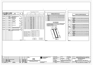 r r
Total Lengths and Weights
..~
Number of members I
a.. TJpe No. Tot• ISh•pe ll01d
Hk illll
"""" No. ltnglh Cade TJPI lll111- Shope Rn. Type T Type R
... -- BENDING DIAMETERS !mm)
mm mm mm - n Lengths of standard hooks !mm)
Total Weight Total Total Weight Total Diameters 6 8 10 12 14 16 18 20 22 25 28
-~
Diameter Length per unit Weight Length per unit Weight
Hooks Diameters 6 I 8 I 10 12 14 I 16 I 18 20 22 I 25
001 D14 1 15 15 2515 99 2 A.ser. ~ c.m-M o.sn lml lkg/m) lkg) lml lkg/m) lkg) (Type 11 36 48 60 72 84 96 108 120 132 150 224
ION ~· .z.n·aJatr 6 0 0.222 0.00
D
Frames
~=
'"'-"l'll3o.......... ' 24 32 40 48 56 64 108 120 132 150 224
~
8 0 0.395 0.00 11... 21 "nchora%es
OZA D16 1 1 1 3890 99 1 A-'J6T a.TU Cd452 Hooks (Type 1 72 96 120 144 168 192 216 240 264 300
10 0 0.617 0.00 (Type 11 0 0 0 0 0 0 0 0 0 0 0 D..........,. R
ll
Frames
12 41 0.888 36.26 Frames ITvne 21 0 0 0 0 0 0 0 0 0 0
~
(Tvoo 21 0 0 0 0 0 0 0 0 0 0 0
028 D16 1 1 1 3950 99 1 """'' ....., c.2449
14 39 1.210 46.74 'nchora%es
..........,. (Type 1 72 96 120 144 168 192 216 240 264 300
16 14 1.580 21.54 R
ciI 18 0 2.000 0.00 BAR DIMENSIONS
Frames 0 0 0 0 0 0 0 0 0 0
003 D16 1 1 1 2860 21 2 A-1051 W35 Cdl51
)Tvoe 2)
20 0 2.470 0.00 - THE DIMENSIONS ARE GIVEN ON THE OUTSIDE FIBER OF THE REBAR (SEE BELOW)
ciI
22 0 2.980 0.00 - THE TOTAL LENGTHS ARE CALCULATED ON THE BASIS OF THE CENTERLINE. 'nchora%e1
004 D16 1 1 1 2930 21 2 Adl51Mlll C"1ll51 25 0 3.850 0.00 !ISO 3766•2004 - METHOD Bl (Type 1 36 48 60 72 84 96 108 120 132 150
28 0 4.830 0.00 - THE BENDING ANGLES ARE GIVEN IN DEGREES.
ff
D
Frames
• ITvoe 21 0 0 0 0 0 0 0 0 0 0
A-fl 1-00 c.llT DsZTI EatJI F-91 J( 32 0 6.310 0.00
005 D12 1 5 5 2450 99 2 J..
11~"7~
~nchora%es
D'IJ5" cdall" cda9I" Cl4a9I" 6'1J5"
'
36 0 7.990 0.00 (Type 1 36 48 60 72 84 96 108 120 132 150
40 0 9.860 0.00
R
Frames
IT••• 21
0 0 0 0 0 0 0 0 0 0
006 D12 1 15 15 1905 99 2
Adi 1""1 C..m-421 '""'...,._.,, '"''"lJ"ION ll1sU5" ·~ ll3atr .... ~
~=
'"'-"'"' . Type T Type R
Total Length - Bended: 93
"nchora%e 65 65 65 65 65 65 72 80 88 100
,tf-
(Type 1
Total Length - Straight: 0
D
Frames
Total Length (ml:
IT••• 21
0 0 0 0 0 0 0 0 0 0
93
nchora%e!
Total Weight - Bended. 105 (Type 1 65 65 65 65 65 65 72 80 88 100
Total Weight - Straight 0
R
Frames
IT•oe 21
0 0 0 0 0 0 0 0 0 0
Total Weight (kg): 105
Mean Size Imm] GENERAL WEIGHT kg
I 13.5
I I 105
I c__..,_
A•moCAD• DTP
,..,,,,.,._..,_ -·- ---
~
I
CLIENT:
II
PROJECT IMPLEMENTATION CONSULTANT FILENMIEITtN BAN v£ : sr.ALEIrtL(: : STATUSTlNHT~: PRO.ECTIDlf AN : HANOI PILOT LIGHT METRO LINE Sectkln NOOn - HlllOI Ralway station
i CHOEl.Wnr: Tl1 VAA THVC Hll;N DIJ AN Technical Design
~ ~
PIC-TEC-ORR-WVQ.JIM-1Mll68_2".DWa - TU1N WONG sATBO rn1 rnlDlt::M TP HA NOi E>olil1 Nh&i- Ge Hill NOi
SYSTRAS.A
~ '~ HRB
DESIGNED BYITlll£'rKE: : FORtMTIKHO eANv£ : DATEINGAY: Tm.EITtN BAN v£ : NHUE RIVER CROSSING
7
~§ "' "'"'11 2nd submission of lechnlcaldes91 H G.Maurls ........ A.K A1 31/01110 lll1QT SONG NHUo
!!s 1C ....10 u~•.., H ~.Maurie ........ CIECKED BYsoAT:
1B ,...,, UPDATE>
~·
IG. Mauria
"·"""""
HANOI METROPOUTAN RAIL TRANSPORT PROJECT BOARD
Thlad-ngrnJlllnolba-IDal-.d,coplaclor-rapmcilcad DECK - BLISTER TYPE 5 - REINF - BAR LIST
q G. Mauris i1 whole ar in part or used fOr any Pll4XM8 wihoU; lh8 priorwrillBn
~ 1A 31/01/10 Fi181 l8al8
~·
G.Mauria ........ BAN OiiAN DUONG BAT 00 THI HA NOi permissiondHRB. BAN ~T cAU - BLISlER L0"'-1 5 -COT TI-l~P - DANH MVC TI-IAN
! • PROJECTDIRECTORIGIAMe0c IX/AN : CHIEFDESIGNERIa-io tt11eM Tii1£T KE: : Bin ve nQ'khOng auqc ph6p ar. d1o11g dllCI mQI hlrll tll)c, ml)I phln hay DRA'MNGNO.IBAN v£ SO :
~ B
REVISION
"'"' DESCRIPTION
""'"" ...... ClilEFOFDl!O
,,,...,
""" NQI DUNG SO'A 001 THl~ICE
"" Cl(JNIGlllETE Alain Bllchereau P.Amaud
IDAn bl), mil khOng o!uqc •II' .Dig~ ~IAln bin all. HRB.
PIC-TEC-GRR-WVO-J04-18655-B 2A
 
