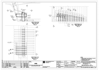~
~
"' I!!
Ii'! ~
!!!
u11
i w .!:
F %
!I $i
!;l 8
~ uii: B
v--'-i__.001 15-014
(iil150
1
~ /c:::::::J
005 5-012
~
(iil150
0006 15 012
(iil150
~~ "--...l)
I
C:J 005
u@ 1-01&
LJ 0 1-016
I
0 J
I
~ I
~
f"'!---_
k-
u
0n
11_ ~1
004 LJ
003 LJ
.~ ~11
u
- - -
SECTION B-B
MATCATB-B
·scALE: 1110
TYLl;:1/1D
c:--
1--+---+++------<- - - - - - - - --+-1Q2B
c::--
114----+------------'>-I02A
SECTION C-C
MATCATC-C0
SCALE: 1/10
TYLl;:1/1D
o--~-+-~~+--~~~~~~~~~~~~~_._~~~...._~__......_~__. Q.IENT:
o--~-+-~~+--~~~~~~~~~~~~~_._~~~...._~__......_~__. CHOflAuru:
3" 21/11Y11 Upda111d
2A 3004'11 2nd aubml11lon at'lechnlcal dMlgn
A.K .Mowrto . Jalng
HRBA . K n . Mourto ... Arnaud
1C ~8110 Upda1ad
18 2MIBl10 UPDATED
A . K n . Mourto ... Arnaud
A . K . Mowrtl ... Arnaud HANOI METROPOLITAN RAIL TRANSPORT PROJECT BOARD
1A 31m1110 Flr"111a» A . K ll. Mowrtl P. Arnoud BAN DI/AN llWNG sAra0 THI HA NQI
REVISION DATE DESCRIPTION IHIHl!BI' CllllClllBI' l>&IJ"lllllill
SLrAOOI Nal.Y NQI DUNGWAfJOI HIM! IOI.! otl1t11;M1111!rl!
•PROJECT IMPLEMENTATION CONSULTANT
11 VAN lHIJC HleN DIJ AN
SYSTRAS.A
PROJECTDIRECTORIGIAMaocDI/AN:
Alain B~cheraau
(
FILE NAA1ElTtNBAN/£:
DESIGNED BYTHli;rK£ :
A. K
CHECKED BYSlll.T:
G. Maur1s
CHIEF ~IGNERCll) NHleMTH1£r Ke:
P. Amaud
· - ·- - - - --.---------- ---
003 LJ
SECTION A-A
M~T CAT A-A
SCALE TYLE:
FORMATKHO BAN VE:
A1
STAlUS TfNH~G :
Teclmical Design
DAlEINGAY:
31/01/10
Thil <Rwi'ID mUll:notbe eithlrlOlrled,<q>ied«otl'lll'Wile NP'Odiacl
ln wtdeah P11rtorul8dfor•nr prupmewllhoul:.. prlor'Mltsl
parmlllllonot HRB.
......My_..,.,._.......ng ..... ..,.. .... _m(llpMnt.y
.... ~ ... - ........~t~,,.,, ...... HRB.
SCALE: 1/10
TY L!;: 1/10
- NOTES : --------------~
GHI CHIJ:
1. REINFORCEMENT YIELD STRENGTH: FY=420 MPA.
1. CllONG DO CHAY COACOT THEP fc=420 Mpa.
2. CONCRETE COVER: C=50 MM.
2. LdP BE TONG BAf> VS c=5D mm
PROJECT CVAN: HANOI PILOTLIGHT METRO LINE Sedian Nhon•HantiRailway S1ation
TIJY£N flOONG sATElOTHITHIfll~M TPHANQI ElatnN~n · GaHi NOi
Tm.ETtNBANVE: NHUE RIVER CROSSING
VU'QT SONG NHUI;:
DECK - BLISTER TYPE 1 - REINF
BAN MAT cAU-BLISTER LO~l 1. c0TTHIOP
DRAl'l1NGNO.' BANV£so: IPIC-TEC-GRR-WVO-J04-18662-B 3A
 