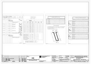 c c c
Boe Type No
No
Toto1 IL th Shope Bendafbar
marK "d of 1nea(h No eng Code Type D1mens1ons Shape
"'" REBARS WEIGHT BENDING DIAMETERS Imm)size memb memb
Lengths of standard hooks Imm)mm mm mm
" Number of members 1 Diameters 6 B 10 12 14 16 1B 20 22 25 28
-~
Hooks Diamet-ers 6 8 10 12 14 16 18 20 22 25
001 014 1 15 15 2620 99 2 !Type 1) 36 48 60 72 84 96 108 120 132 150 224
MEAN Acier HA D
~"" one ....... BlNH ' HA ITlf lh&p Frames
24 32 40 48 56 64 108 120 132 150 224
Tot-al Total
(Type 2) nchor<iges
72 96 120 144 168 192 216 240 264 300Total Unit Total Unit Hooks (Type 11A=110 B=605 (=617->101 D=102a-.a7B E=5B4
Diameter length weight weight- length weight weight 0 0 0 0 0 0 0 0 0 0 0!Type 1) 0
0:1=180° o:Z=90° 0:3=75° 0:4=57° lml (kg/ml lkg) lml lkg/m) lkg) R
~
Frames
0 0 0 0 0 0 0 0 0 0Frames
0 0 0 0 0 0 0 0 0 0 0
!Type 2)
~
6 0 0 222 0.00 (Type 2) "'nchor<iges02A 016 1 1 1 3750 99 2 A=801 B=658 [=2358 72 96 120 144 168 192 216 240 264 300
0:1=102°()[2=89° 8 0 0.395 0 00 (Type 11
R
10 0 D.617 0.00 BAR DIMENSIONS
Frames 0 0 0 0 0 0 0 0 0 0
016 1 1 1 3810 99 2
~ 31.91
!Type 2)
028 A=801 B=713 C=2357 12 36 0.888
0!1=102°0!2=89°
14 39 1.210 47.55
- THE DIMENSIONS ARE GIVEN ON THE OUTSIDE FIBER OF THE REBAR (SEE BELOW I
cl 16 13 1.580 21.11
- THE TOTAL LENGTHS ARE CALCULATED ON THE BASIS OF THE CENTERLINE '-'nchorages
(ISO 3766 2004 - METHOD Bl 36 48 60 72 84 96 108 120 132 150OOJ 016 1 1 1 2870 21 2 A=10S1 B=B44 C=10S1 (Type 1)
18 0 2.000 0.00
- THE BENDING ANGLES ARE GIVEN IN DEGREES
~
0
Frames
cl
20 0 Z.4 70 0.00 !Type 2)
0 0 0 0 0 0 0 0 0 0
004 016 1 1 1 2930 21 2 A=10S1 B=90Z (=1051 22 0 2.980 0.00
0~1i
'-lnchorages
- (Type 1)
36 48 60 72 84 96 108 120 132 150
25 0 3.850 0 00 R
Frames
. ' 28 0 4 830 0.00 !Type 2)
0 0 0 0 0 0 0 0 0 0
005 012 1 5 5 2430 99 2 A=90 B=936 C=264 D=B66 E=163 F=90 "'' lo
~I/0!1=135° 0!2=90° 0!3=90° Ct:4=72° et:5=135°
,
tJ Medium diameter Imm) 136 lnchorages
65 65 65 65 65 65 72 80 88 100006 012 1 15 15 1585 99 2
F
(Type 1)
Bend bar length (m) 89 0MEAN Frames
~""
'"'....... BlNH , Straight bar length [m] 0 0
!Type 2)
0 0 0 0 0 0 0 0 0 0
A=90 B=263 [=656-•142 D=204 E=719-•303 F=90 Total length (m) 89 '-lnchorages
"' (Type 1)
65 65 65 65 65 65 72 80 88 100
a1=135° a1=75° a3=90° a4=90° et:S=135° Bend bar weight lkg) 101 R
Frames
0 0 0 0 0 0 0 0 0 0Straight bar weight lkgl 0 ,, !Type 2)
Total weight (kg) 101
I Total weight for one member [kg) I 101 I
I Total weight for all members (kg) I I
~
101
[
Arma(AD• - OTP -
Arm•CAD• - DTP - Arm•CAD• - OTP - Arm•CAD• -DTP-
~
' CLIENT:
II
PROJECT IMPLEMENTATION CONSULTANT FILENMIEITtN BANv£ : sr.ALEIrtL(: : STATUSTlNHT~: PRO.ECTIDl/ #.! : HANOI PILOT LIGHT METRO LINE SectkJn NOOn - HlllOI RBlway station
~ I CHOEl.Wnr: Tl1 VAA THVC Hll;N DIJ AN PIC-TEC-ORR-WVQ.JIM-1-.S_JIA.DWa - Technical Design
TU1N WONG sATBO rn1 rnlDlt::M TP HA NOi E>olil1 Nh&i- Ge Hill NOi
! ~ ~ SYSTRAS.A
DESIGNED BYITlll£'rKE: : FORtMTIKHO eANv£ : DATEINGAY: Tm.EITtN BAN v£ :
~ HRB NHUE RIVER CROSSING
'~ A.K A1 31/01110 lll1QT SONG NHUo7
~§ "' "'"'11 2nd submission of lechnlcaldes91 H 3.Maurls
·"""'""
!!s 1C ....10 UM•'"' H IG. Maurta
·"""'"" CIECKED BYsoAT: Thladr-ingrnJlllnolba-IDar-.d,coplaclor-rapmcilcad DECK - BLISTER TYPE 1 - REINF - BAR LISTHANOI METROPOUTAN RAIL TRANSPORT PROJECT BOARD
q 1B ,...,, UPDATE>
~·
jG. Mauria
"·"""'"" G. Mauris i1 whole ar in part or used for any prl4)Ca wihoU; lh8 priorwrillBn
BAN ~T cAU - BLISlER L0"'-11 -COT TI-l~P - DANH MVC TI-IAN
~ 1A 31/01/10 Fi181 l8al8
~·
3.Mauria
·"""'"" BAN OiiAN DUONG sAT00 Tiii HA N()I permissiondHRB.
! •
""'"" -· PROJECTDIRECTORIGIAMe0c IX/AN : CHIEFDESIGNERIa-iott11eM Tiii~ KE: : Bin ve nQ' khOng auqc ph6p ar. d1o11g dllCI mQI hlrll tll)c, ml)! phln hay DRA'MNGNO.IBAN v£: SO :
I2A~ B
REVISION
""'
DESCRIPTION ClilEFOFDl!O IDAn bl), mil khOng o!uqc •II' .Dig~ ~IAln bin all. HRB.
PIC-TEC-GRR-WVO-J04-18663-B
"''"' "'" NQI DUNG SO'A 001 THl~ICE
"" Cl(JNIGlllETE Alain Bllchereau P.Amaud
 
