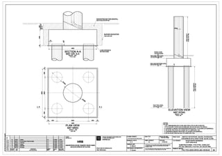 ~,,;
~
I!!
~;;
ut
Iw .!:
F %
!I $i
!;l 8
~ uii: B
...-~1 -,,,
I 
I 
J_~_J__l_ _---"-_ ·____L
I
I
I
4600
SECTION A-A
MAT CATA-A0
SCALE: 1125
TYL!;' :1125
l
BLENDED EXCAVATION
£>Ao HON HQP
LEAN CONCRETE
B£TONG NGH£0
, _ _ _ , _ _J_J_
800 3000
4600
PLAN VIEW
MAT BANG
SCALE: 1125
19 1$ :1125
L--....l---L---------------4----..._---lf------I Q.IENT:
L--....l---L---------------4----..._---1,__----1 CHOflAuru:
3" 14111r11 Updatlld A.K
-1-,/ '/ '
/+' I ____L
---,-- I
 I
_ ~· /I
'- /
'~ -
800
2A 30KM/11
10 D1/11r10 HRB2nd •ubmll1lon oflllchnlcal daolgn A.K
UPDATED A. K
~81101C
18 2MIBl1D
L-~..J!::=.:::....J..;~~::=~::......------------+:~::..:: ~:..._--i::.:..:::::::.:...+.:..::.:=...-l HANOI METROPOLITAN RAIL TRANSPORT PROJECT BOARD
1A 31m1110
REVISION DATE
SLrAOOI Nal.Y
Flrot -. " ·K BAN 011AN allONG sA.TaO THI HA NQI
DESCRIPTION
NQI DUNGWAfJOI
IHIHl!BI'
HIM!
CllllClllBI'
IOI.!
-~
•PROJECT IMPLEMENTATIONCONSULTANT
Tl1 VAN THl,IC HleN DI,/ AN
SYSTRAS.A
PROJECTDIRECTORGIAMaocDI/AN:
Alain B~cheraau
FILE NAA1ElTtNBAN/£:
DESIGNED BYTHli;rK£:
A. K
CHECKED BYSlll.T:
G. Maur1s
CHIEF ~IGNERCll) NHleMTH1£r Ke:
P. Amaud
-
II I
I I
I I
I I
I I
I I
I I
I I
I I
I I
121251}1 ~
i
~~
;!
~§
ci:: :::>
w!!!
:!
0:: i5
iL
:NG
ROAD LEVE
CAO E>0fll!C'
--- ~
PILE CAP TOP LEVE
CA.O fl0 fllN~O COC
~ ·' 11~-~~ "
,._~
PILE CAP BOTTOM
CA.O E>O f>Ay MO COC
LEVEL
j---· ~ ·
EL
c
PILE TOE LEV
CA.O flO MOI CO
- - - .____y___
ELEVATION VIEW
MATE>llNG
SCALE: 1150
Till;: 1150
J:
~
zL1J
....I
L1J
...I
0::
N O T E S : - - - - - - - - - - - - - - - - - - - - - - - - - - ,
GHI CHL.f:
1. ALL DIMENSIONS ARE IN MILLIMETERS-LEVELS ARE IN METER
1.TAT cA cAc KICH THIJOcf)IJQ'C 00 BANG MM -cAc CA.O E>Of)IJQ'C T1NH BANG M
2. CONCRETE GRADE FOR PIER/PIERCAPIPILECAP: F'C=35 MPA (CYLINDRICAL)
2. cAP E>O eeTONG DONG CHO TRUIMO mu: PC= 35MPA (HINH TRU)
3. CONCRETE GRADE FOR PILES: F'C=30 MPA (CYLINDRICAL)
3. GAP E>O COA eeTONG CHO CQC: PC= 30MPA HINH TRl,J
SCALETYLE: STAlUS TfNH~G : PROJECT CVAN: HANOI PILOTLIGHT METRO LINE SediDn Nhon•HantiRailway S1atial
FORMATKHO BAN VE:
A1
Teclmical Design
DATENGAY:
31/01/10
Thil <Rwi'ID mUll:notbe eithlrlOlrled,<q>ied«otl'lll'Wile NP'Odiacl
ln wtdeah P11rtorul8dfor•nr prupmewllhoul:.. prlor'Mltsl
parmlllllonot HRB.
......My_..,.,._.......ng ..... ..,.. .... _m(llpMnt.y
.... ~ ... - .........~t~,,.,, ...... HRB.
TIJY£N flOONG sATElO THITHIfll~M 1l'HA NQI Batn N~n · GaHi NOi
Tm.ETtNBANVE: NHUE RIVER CROSSING
VU'QT SONG NHUI;:
SUBSTRUCTURES - P151-P154- CONC OUT
Kl:T cAu TANG DU'OI - P151-P154 - Kl:T cAu Bi: TONG
DRAl'l1NGNO.BANV£SO:
PIC-TEC-GDO-WVO-J04-18100-B 3A
 