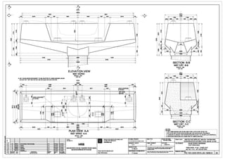 ~
it7
!~
~11.
5251 5251
m 2218 523 587 1924 1924 587 523 2218 7~
I .------J______ I .------J______ I
Ill ---~ T 1- r T --- --
/l_..----- Ill -~
I I

I I I I
le 0
~
.q-

~
I
~ ~
t::
I
~
I (;i
-
I I I I
---~
-
-~+~ ---------------80
:El S?
~
in..,
"°0
~
4430 I 2~nn I
5430
(~
101'60
L-
c-- .
- - ___...- I____.
'l!;
n~ ~
i ~
! ti
~~
~ ',!!
n
* 50T JACKS REINFORCEMENT TO BE ADAPTED IF USING BIGGER JACKS
KICH 50T OOT TH.;:P CAN PHO HQ'P NEU SO' Dl,JNG cAC K[CH LON HON
545 4480
4 5251
523 2511
4 2218 523 587
3476
c
ELEVATION VIEW
MATDO'NG
1000
1924
SCALE: 1125
~lt:1/25
395 395
1000
21 00
3B"8
3848
PLAN VIEW A-A
MAT BANG A-A
SCALE: 1125
~16 :1125
2511
t----+----+--------------+----t--------t CLIENT:
1----+---+--------------+---1----+----1 CHOEIAUnr:
2A 3CW4/11 2nd aubmi11ion oflechnicaldllil9iun A. K
1D 01/1Ql10 Updatlld A. K HRB
1C 2Mllltl0 u 1lld A. K
18 ZW&"IO UPDATED A. K
l--"'---t="-='-+~=------------+="---F-"=-+~=--1 HANOI METROPOLITAN RAIL TRANSPORT PROJECT BOARD
1A 3UJ1110 Fim-.
REVISION DATE
SC/ADO! NGA.Y
A. K
DESCRIPTION DelllNEDl!Y
NQI DUNG SO'A DOI 111itl"K£
IH!llEDl!Y
1111.r
BAN DI/ANDUONG BAT DO lHI HAN(ll
4430
5430
4480
5251
523
587 I 523
JACK LOCATION
VI TR[KICH 
545
41
- ---- - - --- - --- - -f--

2218 41
3476
II
PROJECT IMPLEMENTATION CONSULTANT
TV VJN THVC Hl~N DIJ AN
ALENMIEITtN BAN'IE:
SYSTRAS.A
DESIGNED BYTll1£r~ :
A. K
PROJECT DIRECTORIGIANElOcD./AN :
Alain B'9chereau
FORIMTI~BAN v£ :
A1
1198 1198
700 498 308
SECTION B-B
MATCAT B-B
SCALE: 1125
~ 1e :1/25
3 12
1198
700 496
SECTION C-C
MATCAT C-C
SCALE: 1125
~I· :1125
NOTES : ~~~~~~~~~~~~~~~~~~~~~~~
GHICHU:
1. ALL DIMENSIONS ARE IN MILLIMETERS-LEVELS ARE IN METER
1.TAT cA cAC KICH THIJO'C DIJQ'C DO BANG MM -CAc CAO DO DIJQ'C '11NH BANG M
2. CONCRETE GRADE FOR PIER/PIERCAP/PILECAP: F'C=35 MPA (CYLINDRICAL)
2. cA.P DO BE TONG DONG CHO TRl,Jlt.10 lRl,J: FC= 35MPA(HINHTRl,J)
STATUSlT1NH T~ :
Technical Deeign
DATEINGAY:
31/01110
PRO.ECTIDI/AN : HANOI PILOTUGKT METROLINE Sadlon Nhon- Hrml RalwaySlllllan
ru~N WONG sAT00 THITHIDIEMTPHANQI Eo911 Nh&i-Ge H~ NOi
TITlfl~NBANv£ : NHUE RIVER CROSSING
WQ'T SONG NHUI;:
ORA'MNGNO.BANv£ SO :
PIER CAPS- P151 -CONC OUT
MO TRl,l - P151 - K~T cAU B~ TONG
PIC-TEC-GDO-WVO-J04-18250-B 2A
 