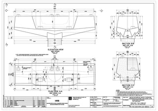 ~
it7
!~
~0..
5251 5251
m 2218 523 587 1924 1924 587 523 2218 m
I ~1 ~ I
Ill
---'""- I ,J I I ---- -- /-- Ill ->-----
I I

I I I I
le 0
~
.q- :B
I
~ ~
t::
I 8
I N
-
I I I I
-~
~-
------------===+~ ---------------0
8
:El S?
~
II)
<'>
co
0
~
4430 I 2<:tJo I
5430
(~
101160
._.
---1--1...--'- -
'l!;
n
~ ~
i ~
! ti
~~
~ ',!!
n
141
4'
- c
ELEVATION VIEW
MATDO'NG
SCALE: 1125
191•:1/25
* SOT JACKS REINFORCEMENT TO BE ADAPTED IF USING BIGGER JACKS
KICH 50T COT TH~P cAN PHO HO'P NEU SO' 01,JNG cAc KICH LON HON
545 4460
5251
523 2511
2218 523 587
3476
395 395
1000 1000
H24 3al48
3848
PLAN VIEW A-A
MAT BA.NG A-A
SCALE: 1125
1919:1/25
2511
t----+---t----------------+----+-----t>------o CLIENT:
1--~-+-~~1--~~~~~~~~~~~~~-+-~~~+-~--11--~----1 CHOEIAUnr:
2A 3CW4/11 2nd aubmi11ion oflechnicaldllil9iun A. K
1D 01/1Ql10 Updatlld A. K HRB
1C 2Mllltl0 u 1lld A. K
18 ZW&"IO UPDATED A. K
1--"'---+"~"--+-=="--------------+-'-"'---F-'='--i~='--t HANOI METROPOLITAN RAIL TRANSPORT PROJECT BOARD
1A 3UJ1110 Fim-.
REVISION DATE
SC/ADO! NGA.Y
A. K
DESCRIPTION DelllNEDl!Y
NQI DUNG SO'A DOI 1111trK£
IH!llEDl!Y
1111.r
BAN DI/ANDUONG BAT DO THIHAN(ll
4430
5430
4460
5251
523
587 I 523
JACK LOCATION
VI TRIKICH I
2218
3476
545
141

141
II
PROJECT IMPLEMENTATION CONSULTANT
TV VJN THVC Hl~N DIJ AN
ALENMIEITtN BAN'IE:
SYSTRAS.A
DESIGNED BYTH1£r~ :
A. K
PROJECT DIRECTORIGIANElOcD./AN :
Alain B'9chereau
FORIMTI~BAN v£ :
A1
308
308
1198
700 498 308
SECTION B-B
MAT CAT B-B
SCALE: 1125
1919:1/25
3 12
2 6
1198
700 498 308
- ".'! -~ - -·.
·· ···.,·~~- ' ... !+===+====' : ..- • •+-----+---------<
~ •• - .. I+-- - --+------<
- -_.
.. - ~_..•:· . f 4
SECTION C-C
MATCAT C-C
SCALE: 1125
tY 19 :1125
NOTES : -----------------------~
GHICHU:
1. ALL DIMENSIONS ARE IN MILLIMETERS-LEVELS ARE IN METER
1.TAT cA. cA.C t<ICH TI-ilJO'C DIJQ'C DO BANG MM -CAc CAO DO DIJQ'C '11NH BANG M
2. CONCRETE GRADE FOR PIER/PIERCAP/PILECAP: F'C=35 MPA (CYLINDRICAL)
2. cAP DO BE TONG DONG CHO TRl,llMOlRl,I: FC= 35MPA(HINHTRl,I)
STATUS lT1NH T~:
Technical Deeign
DATEINGAY:
31/01110
PRO.ECTIDI/AN : HANOI PILOTUGKT METROLINE Sadlon Nhon- Hrml RalwaySlllllan
nJ~N WONG sAT00 THI THIDlt'.MTPHANQI Eo911 Nh&i-Ge H~ NOi
TITlflTENBANv£: NHUE RIVER CROSSING
WQ'T SONG NHUI;:
ORA'MNGNO.lBAN'IE SO :
PIER CAPS- P154 -CONC OUT
MO TRl,l - P1 54 - K~T cAU B~ TONG
PIC-TEC-GDO-WVO-J04-18252-B 2A
 