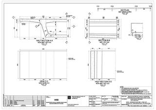 .'
548
l
B
1463
1.c.·· . ·-~r_ _..olt)'!.--------~ -
'11 ~- soo-~ -~- 4 4 ~ -~ - ~
~~~----<~~~~~~--+-~~~~~~~~-+-~~----------"-4 -·___'~·--" ---<-~
1000 1269 493 I 2303
HALF SECTION A-A
NO'A MAT CATA-A
SCALE: 1/20
ITLS:1/20
5085
B
~.----------,----------.--------.-------,------------4
I
I
l~DECKAXIS
r TIM K8° cAU NHIP
~'----------'"---------'-------'~-------'---------~
I 1000 I 1269 I 532 I 860
VIEWC-C
GOC NHlN C-C
SCALE: 1/20
ITLl;::1/20
1384
I
I
I
I
i5
SB7'
,,,,,,------
..'
.'
I MM I I II 1"?:i:;;o:1
SA6' " '
SA6'
SB6'
SA5'
SB5'
I I I I I I I I I I I I I
KEYPLAN
MAT BANG cHrNH
SCALE : 1/500
IT LI;: 1/500
111f 1;1 I @ I I
SB6'
--------.... I
" .
3000
SECTION B-B
MAT CAT B-B
546
SCALE: 1/20
IT Lf;:l/20
1447
I
I
I
I
I
Ht-~ I
;_Lk 1 I
~jjj_ DETAIL-1
CHI Tli;T-1
SCALE: 1/5
TY Ll;::1/5
ii I i
~ .......,-....,..---r----r------------4
'
"
..'
:.. . 4.
.,
.
4 ..
'
•4
'.'
~DECKAXIS
I TIM K8° cAu NHIP
~...____,~-'-----'---------~
~ I 548 I 1463
HALF SECTION D-D
NO'A MAT CAT D-D
SCALE : 1/20
ITLS:l/20
l
NOTES:~~~~~~~~~~~~~~~~~~~~
GHI CHU:
1.ALL DIMENSIONS ARE IN MILLIMETERS.
1. TAT cAcAc K[CH THllO'c THEO ElON VI MM.
2. CONCRETE GRADE FOR DECK: F'C=45 MPA (CYLINDRICAL)
2. ~ e£; TONGEl(SI Veil e.(N MAT cAU l'o=4S lApe CMAU TRl,I)
3. FOR GENERAL SEGMENt ARRANGEMEfff REFER TO DWG. NO.
3. El~ XEM BO TRI PHAN ElOAN CHUNG XIN XEM BAN~ SO
PIC-TEC-GAD-WVO-J00-16007-B TO PIC-TEC-GAD-WVO-J00-1800S-B
ALENMIEITtN BAN'IE:~ I t----+----+-------------_.____..._______. CLIENT: II PROJECTIMPLEMENTATIONOONSULTANT PRO.ECT Dlf~ : HANOIPILOTUGKTMETROLINE SedlonNhon-HrmlRalwaySlllllan
..
~ l!i 1----+----+---------------'"---i------i.-----1 cHO aAu nr: , ru vJN rHvcH1e:N 011AN ••e-TEC<lllO-Wlt>.KJ4-1....,_:rAowe - ru~N Ell/ONG s.J.roo THITHI01t:MTPHANOi Eoflll Nhfin-Ge H~NOi
~ ~ SftTRASA
t ~ ~ HRB DESIGNEDBY Tll1£r~ : FORIMTl~eANv£: DATEINGAY: TITlfTtNBANv£: NHUE RIVER CROSSING
STATUSlT1NHT~:
Technicel Deeign
7 i!~ 2A 3MJ.11'11 2nd•ubm1111onotlllchn1ca1d-.,, A.K 6.Mauite 1>.Amaud A.K A1 31/01110 WQ'TSONGNHUI;:
~ !ti ~~ ::~ ~::.~ ~~ :::~: :::::: HANOIMETROPOLITANRAILTRANSPORTPROJECTBOARD Cl£Cl<EDBYsoAT: "'~"-'II"""""'"_""_,,_,,.._ __, DECK-SEGMENTSSA6'-SB6'-CONCOUT
~ ~ ~ 1--1-A--+s-u-11-110--+-F-im--.------------.j..A.-K___._6_.. Ma-u-rie---i.P-.Amaud---l BANDl/ANflUONGsATflOlHIHAN(ll 1---G_._M_a_un_·s------1 =.::~~or.-roranyp,_-...111opt1or- BAN M~TcA.U - Pl-IANElO~SA6'-SB6' - ~TcAUB~T0NG
,__~ ; ~ REVISION DATE DESCRIPTION DelllNEDl!Y IHlllEIJl!Y CllJEFOFDBD PROJECT01REC10R1G1Ar.1rocD11AN: CH1EFoES1GNER1CHONH1eMTH1~~: ....... ..- • ._pti.pd•"'•"""'""'"'"''"'"·~....,.... DRAWINGNO.BAN~so: I~.__~_~__w_~_D01_.__N_~_Y_.______~_1_~_NG_s_~_~_1______.~™1_~E--~D-r _ _._00_1_11i11_11ET_E.._________________._A_la_in_B~_ch_e~_a_u___________.___P_._Am_a_ud_____.__...,,_~_. m_•""'"_•_"-_••_o1no_t_...,_'*'_..,_,.._"_RB.___-'-----~p~l~C~-~T~E~C~-~G~D::....::O~-~'li/V.:....:.~Q~-J.=..::0~4--1~8~3~0~6~-~B:..._.i....:2~A~
 
