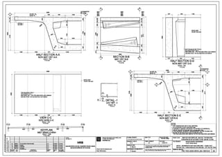 ~
~
';;; l!;
.. nt ~ ~7
i ~
! ! ti
~ ~~ ~ ',!!
~ n0..
2A
1C
DETAIL 1
CHIT! T1
1000
SLOPE1%
EO dOc 1%
1289
5085
639 930
, 4
HALF SECTION A-A
NO'A MAT CAT A-A
SCALE: 1/20
TYLS:1120
I
I
I
I
I
I
I
I
I
I
I
I
I
I
5085
TOP BLISTER TYPE 7 I
TOP BUSTI:~ TYPE 1
SEE DWG. rNO. - PIC-TEC-GDO.wv~cl>o-18355-B
XEM BAN VEISO-PIC.TEC-ODO-WVO.J00-18355-8
1000 1289
I
I
I
I
I
I
I
I
I
I
I
I
I
639
,--- -- - 11
II
II
II
II
II
II
II
II
11
II
II
I
I
I
I
I
I
I
I
I
I
I
I
I
I
Ir I
11 I
111- - 1 I
::--=--=--=-.:-.=SI
930
VIEWC-C
GOC NHiN C-C
d'.
SCALE: 1/20
TYLS:1120
I I I I I I I I I I I I I t¥ttj
KEYPLAN
MAT BANG CHfNH
S82 ~II
3MJ.1111 2nd .subml111lon ofl&dinlcaldea9'1
2Mllltl0 u 1lld
SCALE : 11500
TYLS: 1/500
A. K
A. K
SYMMETRY
1226
~
A '• filN
1240
I DECKAXIS
r TIM K£T cAU NHIP
1226
"''
HRB
18 ZW&'"IO UPDATED
1A 3U J1110 Fim-.
A. K HANOI METROPOLITAN RAIL TRANSPORT PROJECT BOARD
t----+-----+---------------4-A.-K_ __.__ __.__ _-l BAN Dl/ANflUONGsATDOlHIHAN(ll
REVISION DATE
SC/ADO! NGA.Y
DESCRIPTION
NQI DUNG SO'A DOI
DelllNEDl!Y
111itl"K£
"'1EfSA3
SB3
5B3'
,,-------
fil
,
0 ~ ;
N 4
M
filM
..
SA2.'
SA2.
SB2
582'
'.
<l. . ..
3000
~SA1'
TSA1
SB1
SB1'
---------.....
§
M
527
4
' ,
4
548
I
l
I L __ --'
I
I
I
I
I
I
I
I
I
I
I
I
I
I
I
I
I
I
I
I
I
I
I
I
I
I
1189
'
I
DECKAXIS J
TIM ~T cAu NHll
- BOTTOM BUSTERTYP.l
BOTTOM BLISTER TYPE B fSEE DWG. NO. - PIC-TEC DO.WV~00-18330-B
XEM BAN vE s0 - PIC-TEC-G WVO.J00-16330-B
SECTION B-B
MAT CAT B-B
4
I 521 I 548 I 1240
HALF SECTION D-D
NO'A MAT CAT D-D
SCALE: 1120
J
I
~DETAIL-1
CHI Tli;T-1
SCALE: 1/5
TYLS:1/5
TYLS:1120
PROJECT IMPLEMENTATION CONSULTANT
TU VJN THVC HISN DIJ AN
SYSTRAS.A
PROJECTDIRECTORIGIANElOcD./AN :
Alain B'9chereau
ALENMIEITtN BAN'IE:
DESIGNED BYTll1£r~ :
A. K
DETAIL 1
CHIT! T1
1000
SLOPE 1%
f>Od6C 1%
• 0
1289
FORIMTI~BAN v£ :
A1
5085
639
SCALE: 1/20
TY LS:1120
930
L
I: , I •-~
<1 .<:J •
. '!!·
2055
1226
D
1189
8
"'
HALF SECTION E-E
NO'A MAT CATE-E (")SCALE : 1/20
TY LS:1120
NOTES:~~~~~~~~~~~~~~~~~~~~
GHI CHU:
STATUSlT1NHT~ :
Technical Deeign
DATEINGAY:
31/01110
1. ALL DIMENSIONS ARE IN MILLIMETERS.
1. TAT cAcAc K[CH THllO'c 11-IEOEONVI MM.
2. CONCRETE GRADE FOR DECK: F'C=45 MPA (CYLINDRICAL)
2. ~BE TONGE(SI Veil B.(N MAT cAUl'o=4S J.1pe CMAUTRl,I)
3. FOR GENERAL SEGMENt ARRANGEMEfff REFER TO DWG. NO.
3. EiS XEM BO TRI PHANElOAN CHUNG XIN XEM BANvE SO
PIC-TEC-GAD-WVO.J00-18007-B TO PIC-TEC-GAD-WV~00-18009--B
PRO.ECTI Dll AN : HANOI PILOTUGKT METROLINE Sadlon Nhon- Hrml RalwaySlllllan
ru~N WONG sATflO THITHIDlt:M TP HANOi Eo911 Nh&i -Ge H~ NOi
TITlfl~NeAN~ : NHUE RIVER CROSSING
WQ'T SONG NHUI;:
Cl£Cl<EDBYsoAT : no~ •-.-.i """"" '" _""_,,_,.,._ __, DECK - SEGMENTS SA2'-8A2-SB2-SB2' - CONC OUT
G. Mauris ~ whol1 or in port<r.- for anyp,_ w111oo.1111opr1or-
1-------------1 perm~~dHRB.
CHIEFDESIGNERICHOi'fileM THI~ ~ : ..."'. ..""'"•._....pd . .....,.,, '""hlm ' "'"· ~........
P. Arnaud """bO,m•""'"•"-••<Doot...,..,..,,..HRB. 2A
BAN ~T c:AU - PHAN ao~ SA2'-5A2-SB2-SB2' - K~T cAU B~ TONG
DRA'MNGNO.BAN~ SO :
PIC-TEC-GDO-WVO-J04-18310-B
 