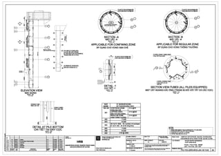 411------+--__,0D9 0
I0D4f-----+----l.IH--ll
OETAIL-1
CHITla-1
f---------+----< 001 0
ID05>-----l--h>"I
I006
ELEVATION VIEW
MATDO'NG
!!CALE: 1150
ri'LS: 111il
CORING TUBE
ONG LAY LOI
N=6 (NB OF OVERLAPS}
N=6 (SL MOI NOi CHONG)
IN THIS SKETCHE AS EXAMPLE
TRONG HlNH ~ LA VI Dl,J
~ ALTERNATE OVERLAPS
MOI NOi CHONG SO LE
DETAIL AT PILE BOTTOM
CHI Tl~T TAI DAY COCSCALE : 1120 •
SECTION -A
MAT CAT-A
SCALE: 1110
TYLE: 1110
APPLICABLE FOR CONFINING ZONE
APDUNGCHOVONGH~NCH~
75
PLASTIC SPACERS@1200 ~
fl G 200 (
35
DETAIL-1
CHI Tli;T-1
SCALE: 1110
TY LS: 1110
BAR N° BARS/SPACING
MARK SO THANH/KHOANG CACH
<111nh d!u CONFINING ZONE 014@75
VUNG HAN CH!::
001
LAPPING AREA 014@225
01i;N TfCH NOi CHONG
REGULAR ZONE 014@225
VUNG THONG THIJONG
002 7-025
003 6-025
004
(N-1)x13 -025, (N: number of overlaps)
(N-1}x13 -025, (N: s6 IAn tn:lng kh6'p}
005 7-025
006 6-025
SECTION -B
MAT CAT-B
SCALE: 1/10
TY LE : 1110
APPLICABLE FOR REGULAR ZONE
AP DUNG CHO VONG THONG THU'ONG
SECTION VIEW-TUBES {ALL PILES EQUIPPED)
MAT CAT NGANG-CAC ONG (TRANG B! DOI VOi TAT CA cAc COC)
SCALE: 1/10
TY LE: 1110
NOTES:~----------------~
GHICHU:
1. REINFORCEMENTYIELD STRENGTH: FY=420 MPA.
1. Cl/ONG El() CHAY COA COT THi;P fu=.420 Mpa.
2. CONCRETE COVER: C=75 MM.T'i'LI;:: 1/20
la 2. LdPei; TONG eAovi; c=75 mm009 018@2000
~1----.---.~-.--~~~~~~~---,.~---.~--.--~--.-~~~~~~~~~r==-~~~~~~~----.-,,~~=-~~..----=""~~----r-~....,....-----=~=========================-~
t---+----+-------------+----..___ __..___. CLIENT: • PROJECT IMPLEMENTATIONCONSULTANT FILE NAA1ElTtNBAN/£: SCALETYLE: STAlUSTfNH~G: PROJECT CVAN: HANOIPILOTLIGHT METRO LINE Sedian Nhon. HantiRailwayS1atial
~ I!! CH0 - '"11 1U '""' 1Hl,ICHl~N 01,1 •·· Teclmical Design,.. ::: _ _ _ _ _ _ _ _ _ _ _ _ _ _ _ _ _ _ _ _ _......__ ___.._ ___. """' : • """ ~ "" PIC-TCC<;R~l11"'L»>DWG TIJY£NeooNGsATElOTHITHIfll~M TPHANQI Elatn N~n. GaHi .....
~ ~ I : ::: ~:::m1111onoflllchnlcaidaolgn ~:~ SYSTRAS.A DESIGNEDBYTHli;rK£: FORMATKHO BANVE: DAlENGAY: Tm.ETtNBANl/E: NHUE RIVER CROSSING ...,
11
1~ 8 10 01/1~0 UPDAJED A.K HRB A. K A1 19/02/10 VU'QTSONGNHUI;:
w .!:
F % 1C ~8110 Updatad A K CHECKED BYSllf.T
!I $i
18
2Ml&'ID UPO>;JED .._·. K HANOIMETROPOUTANRAILTRANSPORT PROJECTBOARD : Thil-gmUllnotbo •- 1..,ed.- « - - - PILES- P151-P154- REINFm g G Maurts 1n wtio1ea hP11rt orul8dfor •nrprupmewllhoul._prkr'Mltsl
~ i ~ t--1-A-+1Ml211--0 -+-F-lm--..-----------..._.._-. K--~---4----l BANDlfANllWNGsA.TllOTHlllANQI ,____· ______. pormllllonot HRll. CQC·P151·P154·00T T1-liOP
~L-~-~..........~-~_:_~.._~_~_~........_ _ _ _ _N~-~-~_:_~_~f!Ol-----~~-~-~-~~-1_~--1.g:_;~_~_~_~..______________....1....~-a~_:_~~-l~-~:OO_raa_'G_uiJM_a_~_o_v~_: ______....L.cH_IE-FrEl_P_~~-NE_:_~-N-Hl_~_™_l~-~_:__.__:_:_~nkt-N_~_-:.:._r:;_~_u_i_~_-_~_':'.._"~-·-::;_.rn(<_pMn_t.y_.1...._DRAl'l1-~-N-O._eAN-ve~~~i=c~-T~E=C.=.....:-G=..:....:R~R~-'Jl/V.:..:....~O=--=-J~0~4~-~18~1~1~0~-=B:.._L..::3~A:...J
 
