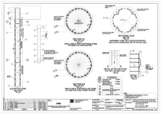 ~
~
;
..t
i
~ii:
002>----+---t
~ t-------!003
UJ
----?
00 1
C)
UJ (!)
ts gN j!:
PLASTIC I CONCRETE
NHl,IA/Bl:TONG
SPACERS@1200
VONG Eli;M@1200
0 001
1 STEEL CORING TUBE
1 ONG THePLAY LOI
100/103
010
008
@12000
STEEL SONIC TUBE 50/53
Ong THl:P Sonic 50/53
STEEL SONIC TUBE 50153
Ong THeP Sonic 50/53
004>--------+tl--+--l------<I
~ (!)
:5 z
0 009 STEEL SONIC TUBE 50153
Ong THl:P Sonic 50/53
I!!
~
uw .!:
F %
!I $i
!;l 8
uB
=> 0
Cl j!:
UJ (!)
~ z
•:J
>
009
UJ(!)
zz
~Cl-
zO_z
Cl.(!)
{ ~·~
~
CHITl~T-1
~i
3"
2A
I I
I I
L _J
---r------1006
ELEVATION VIEW
MATEllrNG
21111r11
30KM/11
SCALE: 1/50
TYLI;': 1/50
Updatlld
2nd •ubml11lon oflllchnlcal daolgn
A.K
A.K
10 D1111r!D UPDATED A. K
004
N=5 (NB OF OVERLAPS)
N=5 (SL MOI NOi CHONG)
IN THIS SKETCHE AS EXAMPLE
TRONG HINH V~ LAVI Dl,J
PLASTIC I CONCRETE
NHIJA/B!: TONG
SPACERS@ 200
VONG Ell;'M@1200
0 001
0 009
HRB
SECTION A-A
MAT CATA-A
SCALE: 1/10
TY LI;': 1110
APPLICABLE FOR CONFINING ZONE
AP Dl)NG CHO VUNG H~N CHf:
SECTION B-B
MATCATB-B
' SCALE: 1/10
APPLICABLE FO:R0
REGULAR ZONE
AP Dl)NG CHO VUNG THONG THU'ONG
BAR
MARK
KYHIEU
THANH
COTTHl:P
001
002
003
004
005
006
009
•PROJECT IMPLEMENTATION CONSULTANT
Tl1 VAN THl,IC HleN DI,/ AN
FILE NAA1ElTtNBAN/£:
SYSTRAS.A
DESIGNED BYTH1£TK£:
A. K
SECTIONAL VIEW
~filEqAT
TY u; :1110
SHOWING TUBE (ALL PILES EQUIPPED)
ONG LO RA {TRANG Bl EJOI VO'I TAT CA cAc CQC)
CORING TUBE
<'.>NG LAY LOI
001 0 75
DETAIL AT PILE BOTTOM
CHI Tl~T TAI £JAY COC
SCALE: 1/20
TI' LE: 1120
N" BARS/SPACING
SO THANHIKHoANG cACH
CONFINING ZONE 018@75
VONG HANCHI:
LAPPING AREA 018@225
DIEN TlCH NOi CHONG
REGULAR ZONE 018@225
VONG THONG THU'ONG
12-032
12-032
~N-1)x24-032, (N: number ofoverlaps)
IH)i24-D32, (N: s61An tn:Jng khap)
12-032
12-032
025@ 1500 (FULL LENGTH)
SCALE TYLE:
FORMATKHO BAN VE:
A1
STAlUS TfNH~G :
Teclmical Design
DATENGAY:
19/02110
DETAIL -1-----~35
CHI Tl~T-1
SCALE : 1/10
TYLI;: 1/10
NOTES:------------------~
GHICHU:
1. REINFORCEMENTYIELD STRENGTH: FY=420 MPA.
1. Cl/ONG El() CHAY GOA COT THeP f=420 Mpa.
2. CONCRETE COVER: C=75 MM.
2. Ld P ei: TONG eAovi; c=75 mm
PROJECT DI,/AN: HANOI PILOTLIGHT METRO UNE SediDn Nhon•HantiRailwayS1ation
TIJY£NflOONG sATElOTHITHIfll~M TPHA NQI Elatn N~n · GaHi NOi
Tm.E TtNBANVE: NHUE RIVER CROSSING
VU'QT SONG NHUI;:
1C ~B/1D
18 2Ml&'ID
Updatad A . K
....._,""-.p;;;_;;;;;.;.;;- u""PDA=TED;...__ _ _ _ _ _ _ _ _ _-+A;..;;...;.;;.K_ _p;.;;;=-+'-'=;;;;;;...--l HANOI METROPOLITAN RAIL TRANSPORT PROJECT BOARD CHECKED BYSlll.T: Thil-D mu1tnotbo 1-1...ec1.-...---G. Maurts 1n wto1eahP11rtorul8dfor•nrprupmewllhoul:._prkr'Mltsl
PILES - P152-P153 - REINF
CQC • P152·P153- c0TTHl:P
1A 111m/1D
REVISION DATE
SlrAOOI Nal.Y
F1ro1 - . A.K BAN DI/AN allONG sA.raO THI HANQr
DESCRIPTION
NQI DUNGWAfJOI
IHIHl!BI
HIM!
CllllClllBI
IOI.!
PROJECTDIRECTORGIAMaocDI/AN:
Alain B~cheraau
,___ _ _ _ _ _ ___, parmlllllonotHRB.
CHIEF~IGNERCll) NHleMTH1£rK£:
P. Amaud
......My_..,.,._.......ng ..... ..,.. .... _rn(llpMnt.y
.... ~ ... - ......... ~t~YGnb6ncOoHRB.
DRAl'l1NGNO. BANV£SO:
PIC-TEC-GRR-WVO-J04-18113-B 3A
 