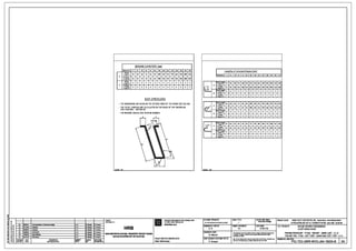 BENDING DIAMETERS Imm)
Diameters
' B 10 12 14 16 18 20 22 25 28 32
" 40 Lengths of standard hooks Imm)
Hooks
!Type 1)
" 48 60 72
" " 108 120 132 150 224 256 288 320
IDiameters I 6 B 10 12 14 I 16 18 20 22 2s I 2s 32
" 40
D
fr;imes
(Type 21 24 32 40 48
" 64 108 120 132 150 224 256 288 320
Hooks 0 0 0 0 0 0 0 0 0 0 0 0 0 0 'l~~~~a%e 72
" 120 144 168 192 216 240
"' 300 336 384 432 4BO(Type 1)
R
Frames
@_
D
0 0 0 0 0 0 0 0 0 0 0 0 0 0 Framn
72
" 120 144 168 192 216 240 264 300 336 384 432 4BO(Type 2) {Twne 2)
'l~~~ea%e 0 0 0 0 0 0 0 0 0 0 0 0 0 0
R
Frames
{Tvne 2)
0 0 0 0 0 0 0 0 0 0 0 0 0 0
BAR DIMENSIONS
- THE DIMENSIONS ARE GIVEN ON THE OUTSIDE FIBER OF THE REBAR ISEE BELDWI
nchora~e
" 48 60 72 84
" 108 120 132 150 168 192 216
"'(Type 1
~
D
Frames- THE TOTAL LENGTHS ARE CALCULATED ON THE BASIS OF THE CENTERLINE.
" 48 60 72 84
" 108 120 132 150 168 192 216
"'(ISO 3766:2004. - METHOD Bl
!Tvoe 2)
'l~~~ea%e 0 0 0 0 0 0 0 0 0 0 0 0 0 0
- THE BENDING ANGLES ARE GIVEN IN DEGREES. R
Framn 0 0 0 0 0 0 0 0 0 0 0 0 0 0
11.y
E !hoe 2)
., nchora%e 65 65 65 65 65 65 72 BO BB 100 112 128 144 160
;t- (Type 1
D
Frames
!Tvoe 2) 65 65 65 65 65 65 72 BO BB 100 112 128 144 160
..____ 'l~~~ea%e 0 0 0 0 0 0 0 0 0 0 0 0 0 0
R
Framn
!hoe 2)
0 0 0 0 0 0 0 0 0 0 0 0 0 0
0
"'
•.;
-
~
c
ArwCAD9 -OTP- ~-OTP·
CLIENT:
Iii
PROJECT IMPLEMENTATION CONSULTANT FILEN.A.MEIrt!N BAN~: SCALEI1fLE: STATUST~H~G: PROJECTIDIJAN: HANOI PILOT LIGHT METRO LINE Secti111 Nh111 ·Hanoi Railway Statioo
; CHOE>AuTll: lllVAN THl/C Hli;:N Dl,I' AN PIC-TIDGRR-wvo-Jll4-18224-B_.2A.DWG - Technical Design
TUYl:N EllJONG sATDO THI THIElli:M TP HA. NOi Elofn Nh&i ·Ga Hi N(!i
• "" 3DIO<l11 2nd aibmillaion oftBdlnieal dBllign ~K 3.MalSis
'·""""' SYSTRAS.A
u " 01/10/10
""""'"'
H 3.MalS!s
.""""' HRB
DESIGNED BYIn11a ~ : FORMATKHO BAN -1: : DATEINGA.Y : TITlEID.I BAN/£: NHUE RIVER CROSSING
10
'''"'" """"'"' H 3.MalS!s .""""' AK A1 31/01/10 VLJQT SONG NHUI;'
~.
"'"'" G.MalS!s •.""""' CHECKED BYsoAT:' . 1C UPDATED H This drawil'IQ m.iat not be either lol!lnad, copied crolharwiaa reproduced PIERS-PIERCAP - P152 - REINF - BAR LIST-2 / 2.~ HANOI METROPOLITAN RAIL TRANSPORT PROJECT BOARD
•§ 1B 19/02/10 Data Missing H IG. MalS!s ..""""' G. Maurls h whala or In part er umd for any pru-wllhautlhB prbrwrflllln
TRU-MO TRIJ - P152 -COT THi=P- DANH MIJC COT THi:P - 21231/01/10 Frlstl•ua H 3.MalS!s
.""""' BAN DIJ AN elJONG sATeO THI HA NQI pmrmlalan d HRB.
I~
1A
PROJECT DIRECTORIGIAM tx'Jc DIJAN :
""""'
,.,,
""""""'
....,. .,,.,. '"'""""
CHEF DESIG~ ICHO NHla,I THltl' ~ : 1Wri vi nlly khOng 6tFqC phOp a~ dl.l'lg dllOI ~ hlrti thil'c, m01 phOn hey DRAWING NO.BAN VE SO:
I2An
"''"' "'" N01DLNs(rA£lOI
""" "" Clil~ll)IHTKJ: Alain B6chereau P.Amaud
toAn bO. mA khOng 6tFqC 811' o.lrig t blil'l(I "*'bin C)9 HRB.
PIC-TEC-GRR-WVO-J04-18224-B
 