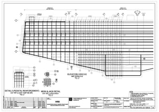 ~
~
~
•ii
I
~•
(~-
~ 1- I
I
I
I I I
A
"jj I
I
L ~
~ I-<
Llllt= -~
-Ol1 ~ ~
@ ... - -- -Ol1 ~ ~
00
B
~~Ill
DETAIL-2
Y'CHITI~-2
I
'
u I
II
I
I
_J
- -- -~ ~
- -- -~ ~
I
ZONE-B&D
KHUVVC-B&D
(041)§42)
I (o2D I
001
~
2
(o41)
I I
I I I
-
-~
- -
- -~ ~
~
~051 ~
051 r--~
-------------
 029 -===-=J--.- t----__067
4
~
I (oiO) I
1"02s
~
A
-.]_.)
(04lJ045)
I
1
'027
~
ZONE-A&C
KHUVVC-A&C
~
~
~
I
'
__J__
10[ ]10u u ---8 8
I I 007 011
@
~
~
~
~
0
r---______ '------.__'------
051
~ --------
~
-~
'
i
067
I I I
068
068
065 0
n------i----<066 n
11----tt--il-->r---~---<·066
DETAIL-2 (PEDSTAL REINFORCEMENT)
CHI Tl~T-2 (COT TH~P Bl; ElO')
SCALE: 1110
Ttu;.: 1/10
!!I~~
~
~
18 067
"'
~~I355~061
MESH & JACK DETAIL
CHI Tl~T LU'O'I &KICH
SCALE: 1/10
Ti'LE: 1110
•
CLIENT:1--4---+-------------4------t---;-----t a-iOElAuru:
•
HRBu "' 21/11Y11
""""'"' A.K
2A
"""'"' 2nd aubmllalan ar lectmlcal daalgn A.K
."'"'
051 026 ----- ~ ------ -------
- !-__
ELEVATION VIEW D-D
M~T ElO'NG D-D
SCALE: 1/10
Ti'LE: 1110
PROJECT IMPLEMENTATION CONSULTANT
nrvAN THl,fC Hli;:N DI/ AN
SYSTRAS.A
051
'--- ,.__~,.__
051
FILE NAMEITtN aMIv£ : SCALEITYLe :
PIC-TEC-GRR-IHVOJ04-'lll26:Hl_llADWG
DESIGNED BYTHltrK£ : FORMATKHO BAN ve:
A.K A1
' I
~
'
051
STATUSTfNHTR6NG:
Technical Design
DATEINGAY:
19/02/10
·-'l-"'--+==0-->==-----------+'~--+--+-.----,-I HANOI ME'TROPOUTAN RAIL TRANSPORT PROJECT BOARD
~~ 1C
"""" """"'"' A.K
.s ,. """" Upo..d A.K
••
CHECKED BYsoAT: Thisd'awilg must not be eilhlr loaned,o:ipiecl orOlharwiaerei:roc!ID!ld
G. Maurls ln-crhpmrtcruledfor•nrprupmewthoullhoprkrwrlllln
H 1A
'""'"' Flllll lssua
REVISION
"'"
DESCRIPTION
n SO'AElOI ""y NOi DUNG sCrA.ElOI
A.K
-·m• ""'"'"..T
.Arnaud BAN DI/AN DU'bNG sA.TE0THI HANQI
(Hl'CflE!QI
ailrtil;Mllil~~
PROJECTDIRECTORIGINAeocDIJ AN :
f========---1 pmnnmlono!HRB.
CHIEF CESIGNERICll) NHla,lTHltrK£ : Mn v11 nay kh!lng 4ivc ~ ma,ing - moi hhh lh)c, m(ll phln tay
Alain B~chereau P.Amaud ta11n~mllkh!lng4JVC..,~t~vllnbinC11111HRB.
NOTES:~------------­
GHICHIJ:
1. REINFORCEMENT YIELD STRENGTH: FY=420 MPA.
1. CUONG £>0 CHAY COA COT TH!:P fc=420 Mpa.
2. CONCRETE COVER: C=50 MM.
2. LdP ee TONG BMl ve: c=5D mm
PROJECTID1JAN : HANOI PILOT LIGHT METRO LINE Sedian Nhon •Hanci RailwayStation
Tuv£N SOONG sAT E>0 THI THI -E>li:M TP HA N()I Elofn N~n ·Ga Hil NOi
mLE~NBANt, NHUE RIVER CROSSING
WQT SONG NHUe
PIER CAPS - P151-P154 - REINF -4 / 7
MO TRV • P151-P154 -COT THi:.P- 4 I 7
DR.WING NO.IBANVESO :
PIC-TEC-GRR-WVO-J04-18263-B 3A
 