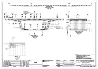 ~
~
i
I!!
~
t ui w .!:
F %
!I $i
!;l 8
~ uii: B
15
ES1 S1 SAS' SA7' SA6'
------- ~
RifiAR ~DJUSTM EN T
f>I U CH NH THANH COT THi;P
F ~R p6 CONFLIOT
=----- f> IV IXUNGE TPT
®' -@ l@ @ ~
n @)@J 9PARAPET
S!~ NO ..,o
~~N Ci~ c~
!!o 9A ,e. ,e. 9&Cl
.,, .,,
J.&N N N 0
" .. N
N N
@J ~ L___J
9 L___J
08 =
= ~~
..j '"'
~~
--s 5@,
~ N
I
,1
$@)
SECTION A-A
'
l
t ffi1
~ ~@ 2x2- 016
c:::::::
®0
"' ~- <-
'7 @,
. . j -
N~
N
x
~
-)--
"'
~
l I L...---' -II I
"'
DETAILX
CHI Tli;T X
SCALE: 1/10
Ti'LS: 1110
I
'
~
o----+----+----------------+----....___....____. Q.IENT:
o----+----+----------------+----....___....____. CHOflAu ru:
3" 21/11Y11 Upda111d A. K
2A 3004'11 2nd aubml11lon at'lechnlcal dMlgn A . K
1C ~8110
MAT CATA-A
SCALE: 1/20
Ti'LS:1120
HRB
n
9
~g
·-s•
I I
co
o=
' 0
""""x -
-"@,
0
n
•
SA9 S3 SB9
KEY PLAN
Ki; HOACH CHfNH
SCALE : 11200
TYLS:1/200
PROJECT IMPLEMENTATION CONSULTANT
11 VAN THl,IC HleN DI,/ AN
SYSTRAS.A
18 2Ml&'IO
Upda111d A. K
UPDATED A. K HANOI METROPOLITAN RAIL TRANSPORT PROJECT BOARD
1----+--+-F-lm- -..--------------+,.-.K---4---4------1 BAN DI/AN llWNG IA.TllOTHI llANQI1A 31m1110
REVISION DATE
SLrAOOI Nal.Y
DESCRIPTION
NQI DUNGWAfJOI
IHIHl!BI'
HIM!
CllllClllBI'
IOI.!
PROJECTDIRECTORIGIAMaocDI/AN:
Alain B~cheraau
n
0
!5
·-c;:a.
FILE NAA1ElTtN e,1,1/£:
DESIGNED BYTH1£TK£ :
A. K
CHECKED BYSlll.T:
G. Maur1s
CHIEFDESIGNERCll) NHleMTH1£rK£:
P. Amaud
SA7' - - -
SB7'@
SAS'
586'
(@) @
E;I E;j
SA5'
SB5'
             I I I ,  , _ , ~ ,~
H--*---+---11-----ll-----ll--+l--l+--++-*--*---+-~·---++------41--+l--l+--++--41--11-+--'D~1~6 <iiJ§
SCALEITYLE:
FORMATKHO BAN VE:
A1
--.
STAlUS TfNH~G :
Teclmical Design
DATEINGAY:
31/01/10
Thil <Rwi'IDmUll:notbe eithlrlOlrled,<q>ied«otl'lll'Wile NP'Odiacl
ln wtdea h P11rt orul8dfor•nr prupme wllhoul:.. prlor'Mltsl
parmlllllonot HRB.
......My_..,.,._.......ng ..... ""'"""-"""oHn'-Y
....~ ...- .........~t~ '"""'" ""' """·
.m 014
9 L___J
01 4
~
'-------'
08
nSECTION B-B
MAT CAT 8-8
°tCALE : 1120
TYLl~:1/20
NOTES: ~~~~~~~~~~~~~~~~~~~~~~
GHI CHL.f:
1. REINFORCEMENT YIELD STRENGTH: FY=420 MPA.
1. ClldNG E0 CHAY CllA cx:fTT HE'.P :fy"-420 Mpa
2. CONCRETE COVER: C=50 MM.
2. Ld P ei; TONG M Dv£c=50 mm
3. FOR PARAPET S"fARTER BARS REFER TO DWG. NO.
3. EE. XEM THANH COT THeP CHO' COA LAN CAN XJN XEM BAN veso
PIC-TEC-GRR-WVO-J00-18803-B TO PIC-TEC-GRR-WVQ..J00-18808-B
PROJECTIDVAN: HANOIPILOTLIGHT METRO LINE Sedian Nhon•HantiRailwayS1atial
TIJY£N flOONG sAr ElOTHITHIfll~M TP HANQI Elatn N~n · Ga Hi NOi
Tm.E TtNB,1,1~ : NHUE RIVER CROSSING
VU'QT SONG NHUI;:
DECK- SA6'-SB6' - REINF -1/2
BAN W,TcAU . SA6'-SB6'-c0T THIO.P • 1/ 2
DRAl'l1NGNO.IBANV£SO:
PIC-TEC-GRR-WVO-J04-18536-B 3A
 