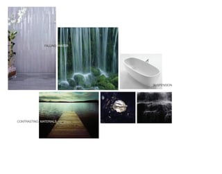 DATE 12/12/2007
                                       REVISION NO.                                                              LOCATION Rm 322, 325
                                ITEM DESCRIPTION Trmt Rm. Tub


                                   MANUFACTURER Agape                                                           SUBMITTAL
                                                 STYLE       Deep                                                REQUIRED          YES
                                                MODEL        VAS905
                                                COLOR        White                                            SUGGESTED            Andres Jost
                                                 FINISH      Exmar                                                  SOURCE         86 Walker Street, 6th FL
                                             UNIT SIZE       70"7/8 x 31"1/2 x 23"5/8 h                                            New York, NY 10013


                                                 IMAGE                                                            CONTACT

              fAlling waTer                                                                                           PHONE        212.941.9941
                                                                                                                       EMAIL info@
                                                                                                                                   architecturaldesignproducts.com
                                                                                                                  WEBISITE         www.agapedesign.it




                                                                                         suspension




                                            QUANTITY 2; G.C. to Verify
                                            REMARKS See maufacturer's specification
                                                             for additional info and installation

contrAsting maTerialS




                              37 E a st 18th Str e e t 10th Flo or N e w York NY 10003   T e l: 212.533.4145 F a x: 212.598.9028                    w w w .rd h- a r c hit e c ts. c o m
 