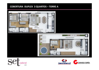 COBERTURA DUPLEX 3 QUARTOS – TORRE A
 