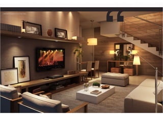 09 perspectiva ilustrada do living de 2 dorms. duplex 
 