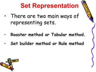 Set concepts | PPT