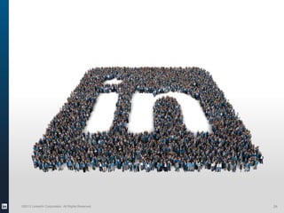 SEARCH, NETWORK AND ANALYTICS©2013 LinkedIn Corporation. All Rights Reserved. 24
 