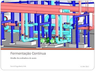 Fermentação Contínua
Detalhe dos resfriadores de mosto


Setech Engenharia Ltda              15/08/2012
 
