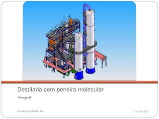 Destilaria com peneira molecular
Vista geral


Setech Engenharia Ltda             15/08/2012
 