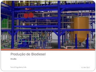 Produção de Biodiesel
Detalhe


Setech Engenharia Ltda   15/08/2012
 