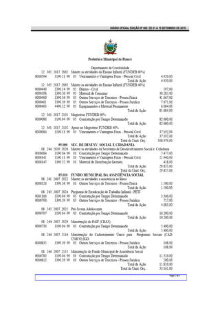 DIÁRIO OFICIAL EDIÇÃO Nº 865 DE 01 A 15 SETEMBRO DE 2010.
 