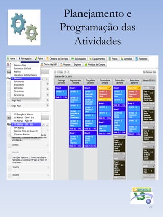 Planejamento e
Programação das
   Atividades




                  22
 