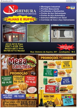 dezembro de 20166 SETEMI NEWS
 