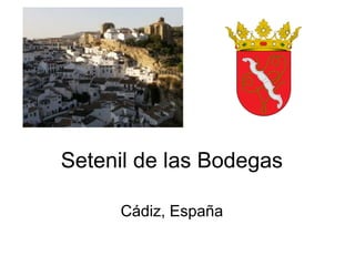 Setenil de las Bodegas
Cádiz, España
 