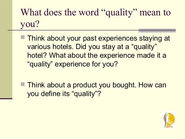 word for quality