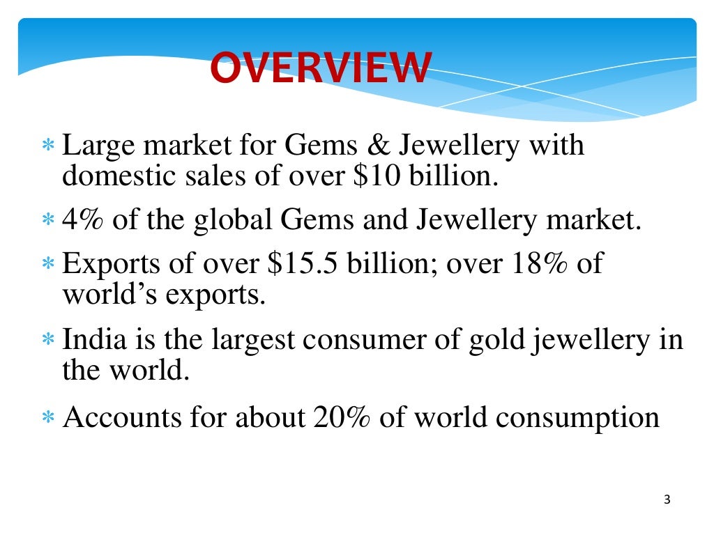 GEM AND JEWELLERY INDUSTRY IN INDIA