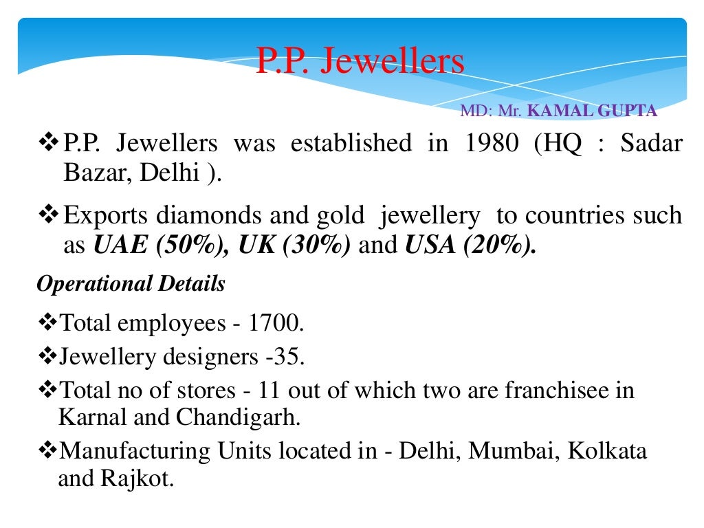 GEM AND JEWELLERY INDUSTRY IN INDIA
