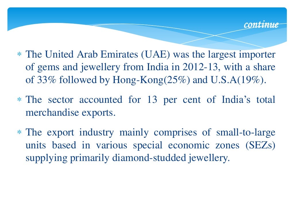 GEM AND JEWELLERY INDUSTRY IN INDIA