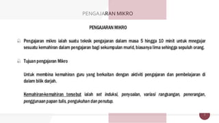 3
PENGAJARAN MIKRO
 