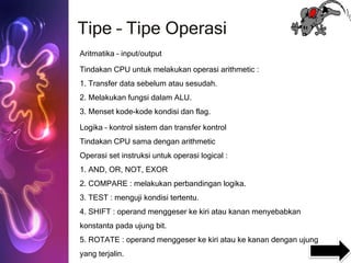 Tutorial Operasi Set intruksi ppt | PPTX