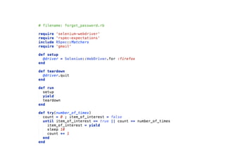 Blacklisting
http://elementalselenium.com/tips/66-blacklist
 