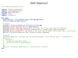 Broken Image Checking
http://elementalselenium.com/tips/67-broken-images
 