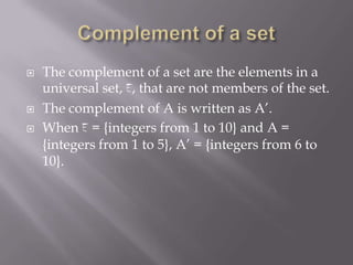 Set Language And Notation | PPSX