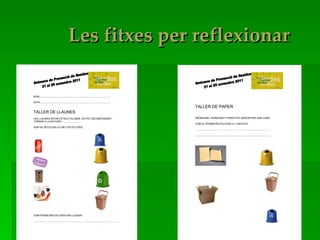 Les fitxes per reflexionar 