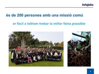 Més de 200 persones amb una missió comú Fer fàcil a tothom trobar la millor feina possible 