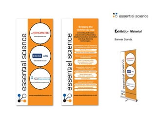 Exhibition Material ﻿ Banner Stands. 